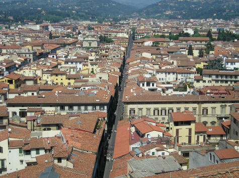 Map of Florence Tuscany Italy