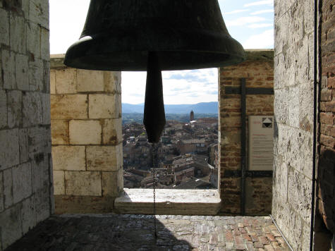 Bell Tower in Siena Tuscany Italy