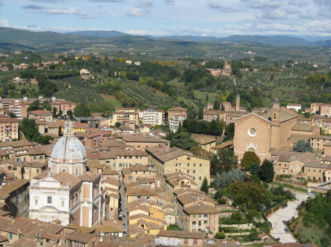 Countryside near Siena Tuscany in Italy
